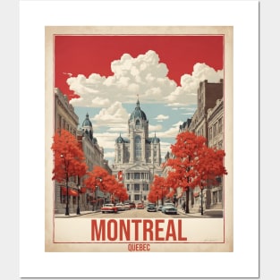 Montreal Canada Vintage Poster Tourism Posters and Art